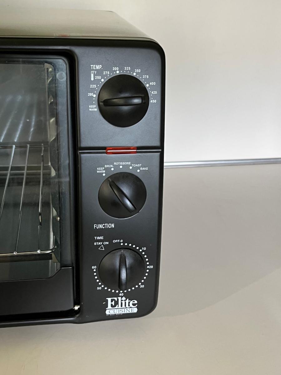 ELITE Toaster Oven Broiler With Rotisserie