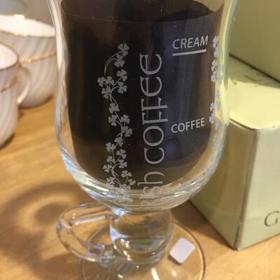 6 Galway Irish coffee glasses