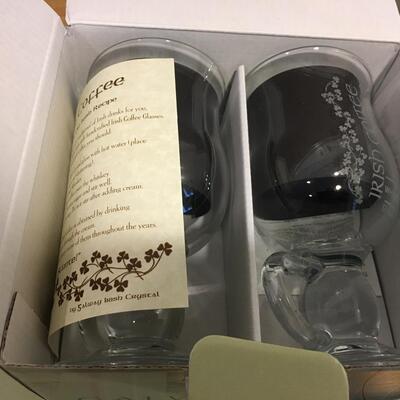 6 Galway Irish coffee glasses