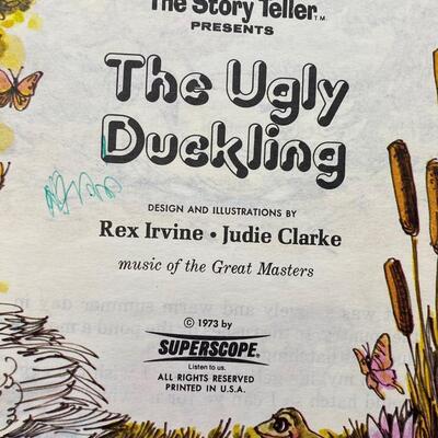 The Story Teller Presents The Ugly Duckling Cassette Read Along Children's Book 1973