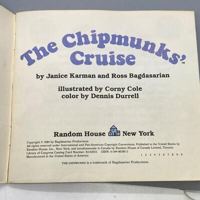 Retro Random House Small Books The Chipmunks Cruise & Garfield Goes Underground 1980s