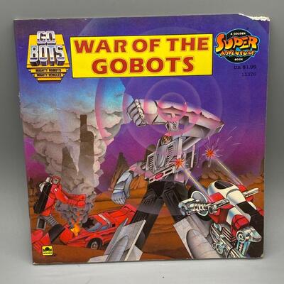 Lot of 4 Vintage 1980s Kids Story Books X-Men Gobots Transformers