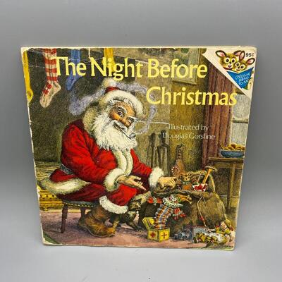 Lot of 3 Vintage Kids Story Books The Night Before Christmas Rudolph