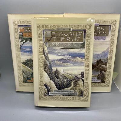 1987 Hardcover 3 Book Set Lord of the Rings JRR Tolkien