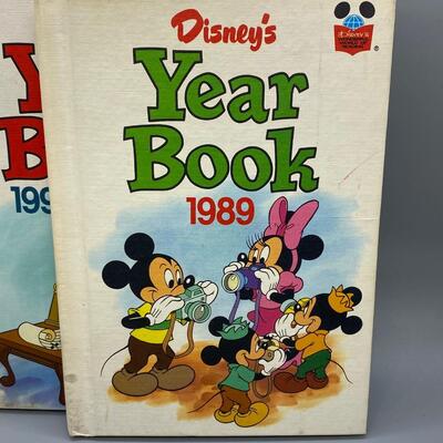 Vintage Disney's Year Book Lot of 4 1980s 1990s