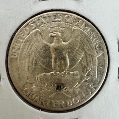 677  1874 Liberty Head 3-Cents VF AA- IN-/ 1909-D Barber Dime G-4 RCM195-C & 1934 Washington Quarter AU-50 w/ Heavy Motto