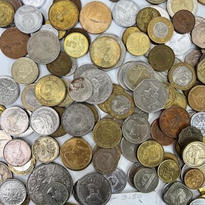 694  Large Assorted Lot of Foreign Coins