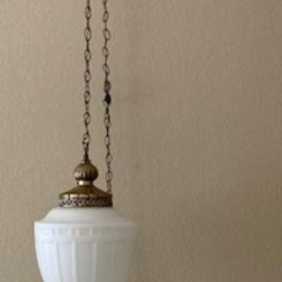 Vintage White Hanging Lamp