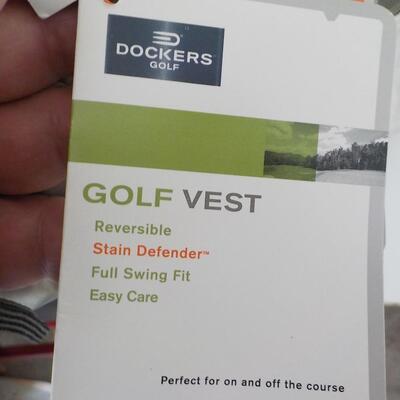Dockers Golf vest , reversible. (new).men's extra large.