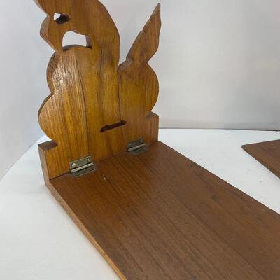 Wood Bookends