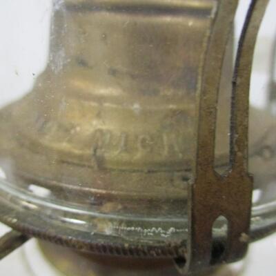 Vintage Oil Lamp White Flame Light Company Grand Rapids Michigan