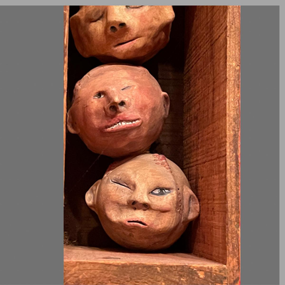 Lori Henderson Reclaimed Baseball Heads