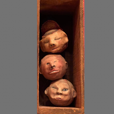 Lori Henderson Reclaimed Baseball Heads
