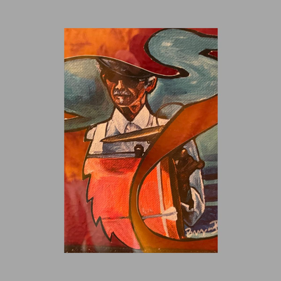 Bryan Brown's Tribute to Uncle Lionel Batisteâ€™s, Treme, New Orleans - Signed - 11 x 9