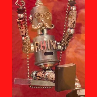 Original Swinging MR. RHINO made by Sean Dixon -  5" -