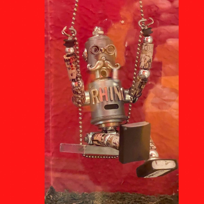 Original Swinging MR. RHINO made by Sean Dixon -  5" -