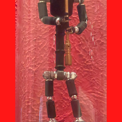 Bot Art from Recycled Items by Sean Dixon - 9"