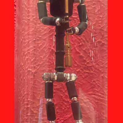Bot Art from Recycled Items by Sean Dixon - 9"