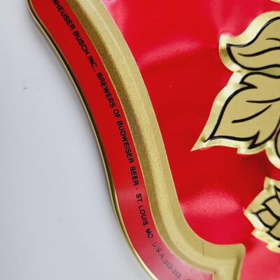 BUDWEISER METAL ADVERTISING WALL HANGING