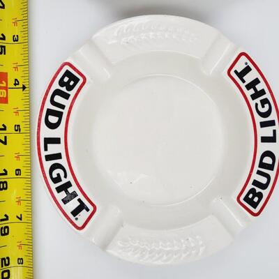 VINTAGE HAEGAR BUD LIGHT ASH TRAYS