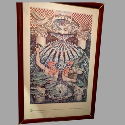 Official 1984 Louisiana World Exposition Print Signed by Wellington Reiter