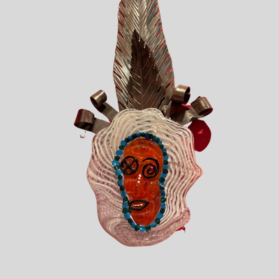 Ridgewalker Designs Piece Honoring the Mardi Gras Indians - 9"