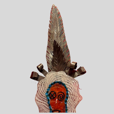 Ridgewalker Designs Piece Honoring the Mardi Gras Indians - 9"