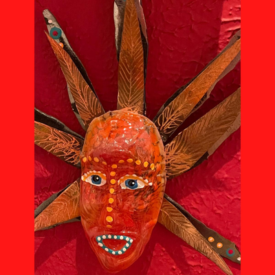 Ridgewalker Designs Original Piece Honoring the Mardi Gras Indians - 16"