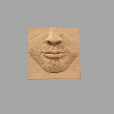 Concrete Mouth Sculpture - 6"