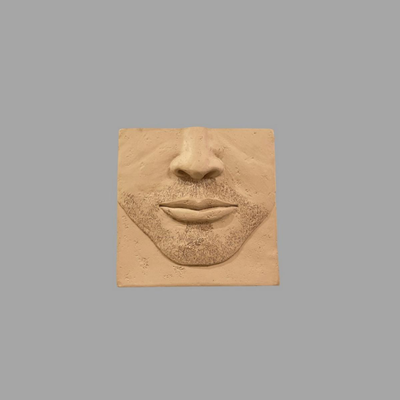 Concrete Mouth Sculpture - 6"
