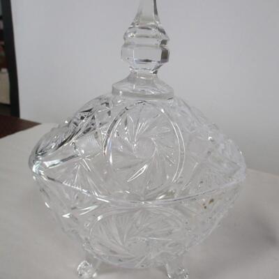 Collection Of Crystal Glassware - Tulip Candlesticks
