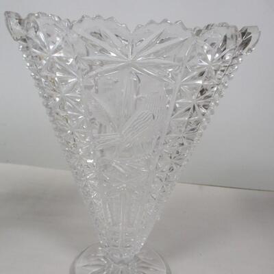 Collection Of Crystal Glassware - Tulip Candlesticks