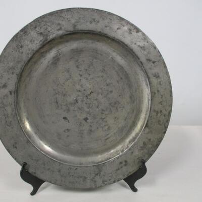 Large Pewter Charger