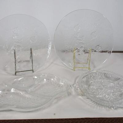 Crystal Glass Christmas Serving Items