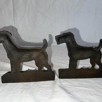 Cast Iron Terrier Book Ends