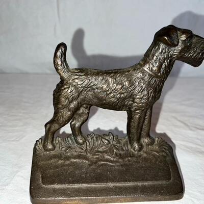 Cast Iron Terrier Book Ends