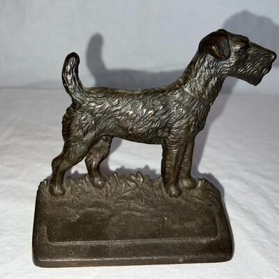 Cast Iron Terrier Book Ends