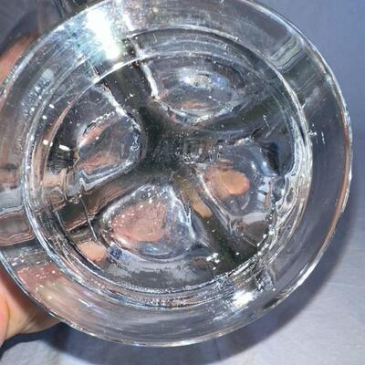 4 Chamber Blown Glass Decanter Liquor Bar Bottle 4 Stoppers France