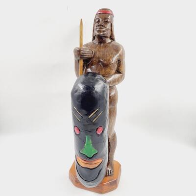 1975 SIGNED X-RATED NATIVE STATUE