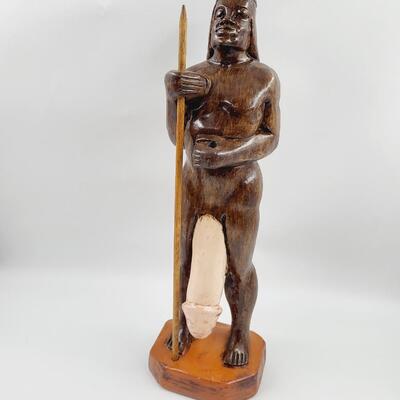 1975 SIGNED X-RATED NATIVE STATUE