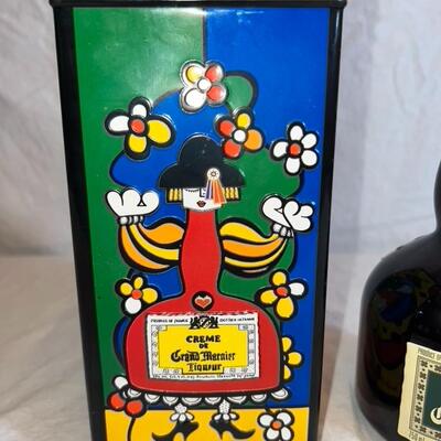 Grand Marnier 1990 Special Edition Art Tin / Unopened Bottle / France