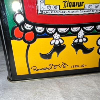 Grand Marnier 1990 Special Edition Art Tin / Unopened Bottle / France