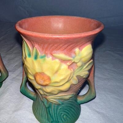 Roseville Pottery/Ceramic Decorative Cups 57-LL U.S.A.