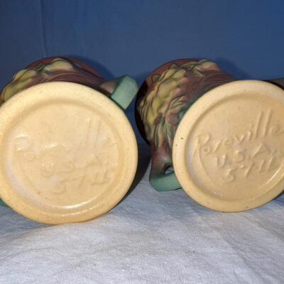 Roseville Pottery/Ceramic Decorative Cups 57-LL U.S.A.