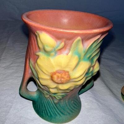 Roseville Pottery/Ceramic Decorative Cups 57-LL U.S.A.