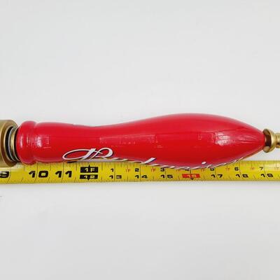 RED BUDWEISER BEER TAP HANDLE