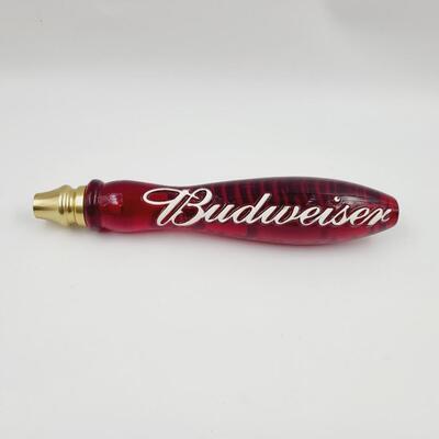 CLEAR BUDWEISER BEER TAP HANDLE