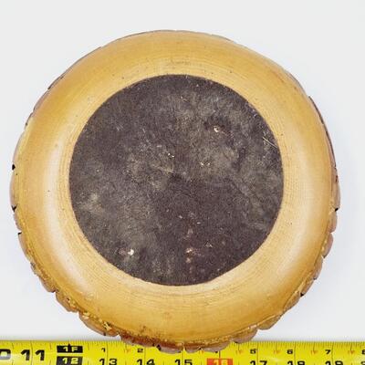 WALNUT BOWL AND NUT CRACKER SET
