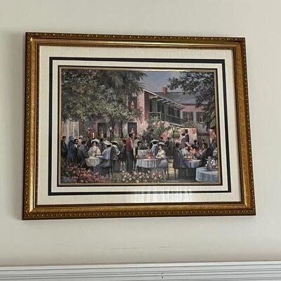 AL FREDERICO ~ New Orleans Print In Gold Frame