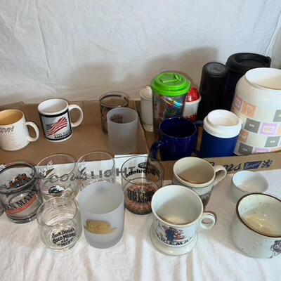 Lot of Vintage Glasses and Cups